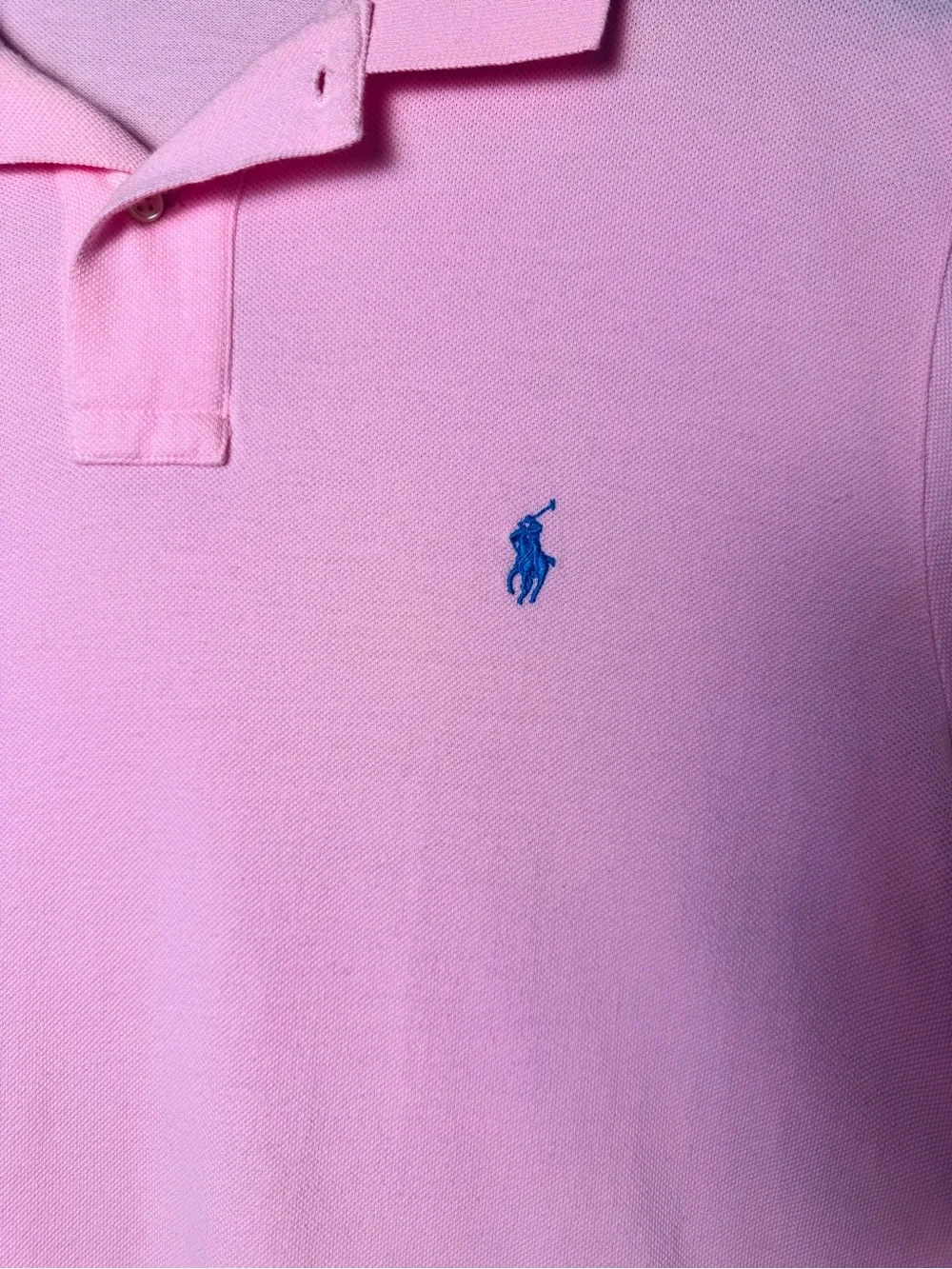 Polo Ralph Lauren Custom Fit Pink Short Sleeve Polo Shirt Men’s XL